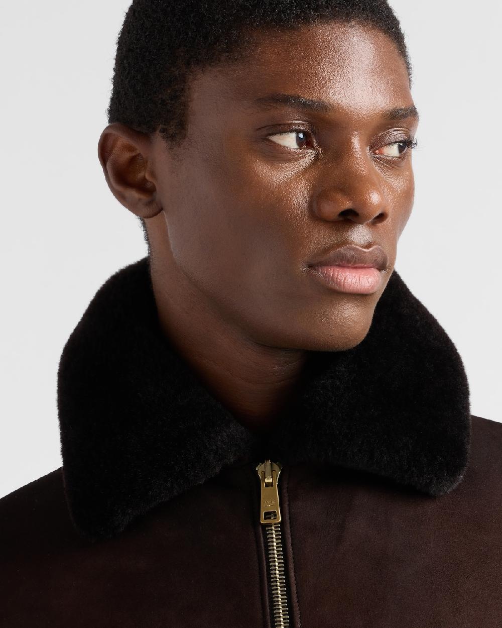 Prada Chaqueta De Ante