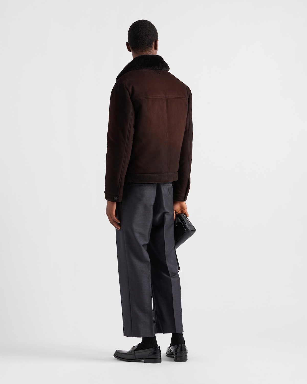 Prada Chaqueta De Ante