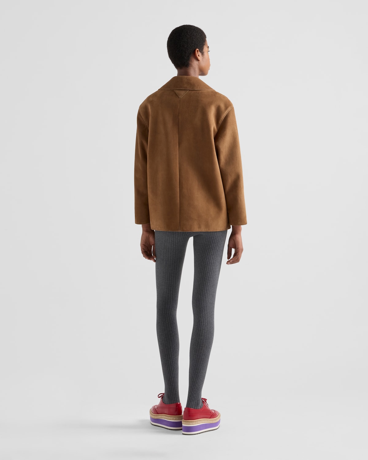 Prada Chaqueta De Ante