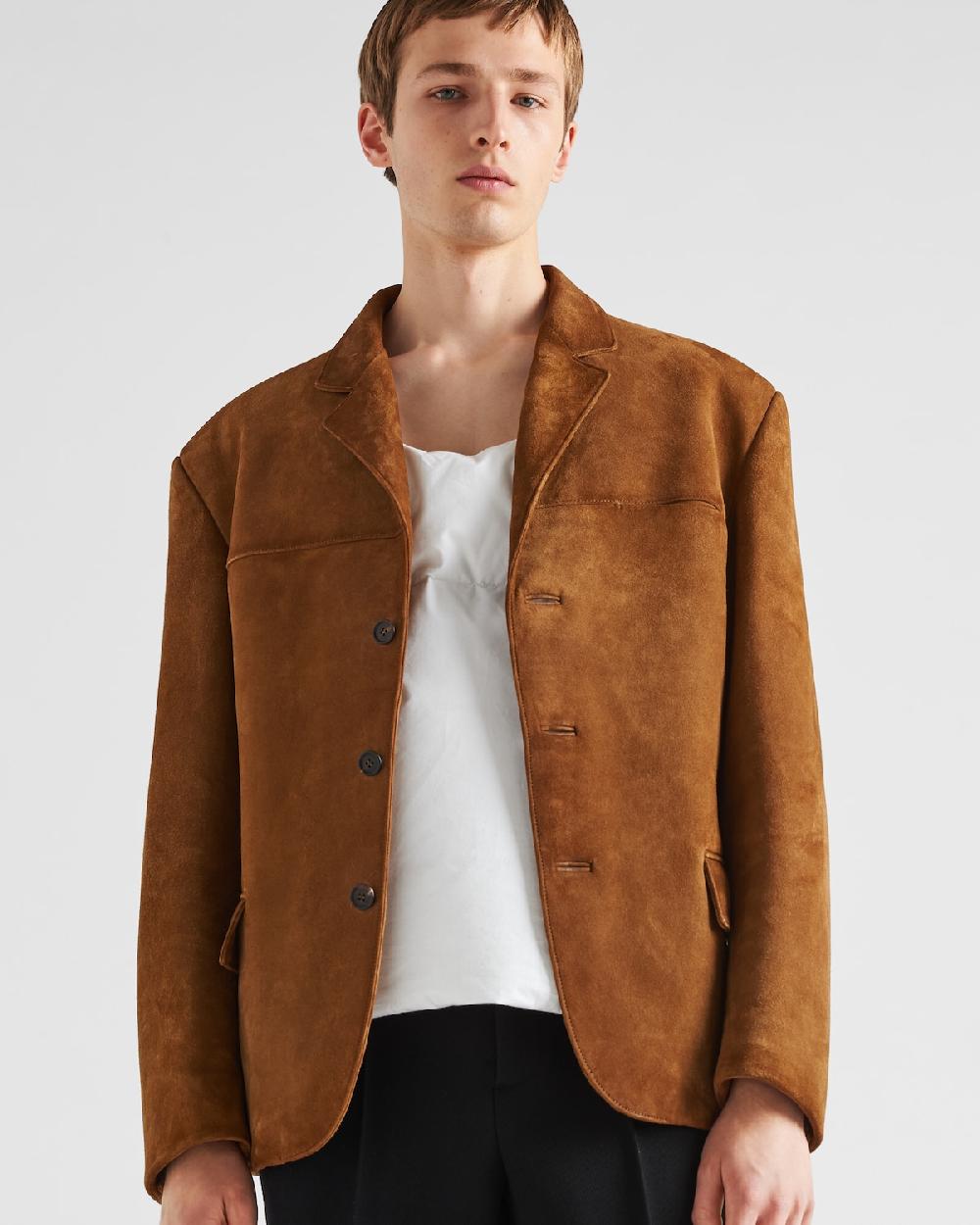 Prada Chaqueta De Ante