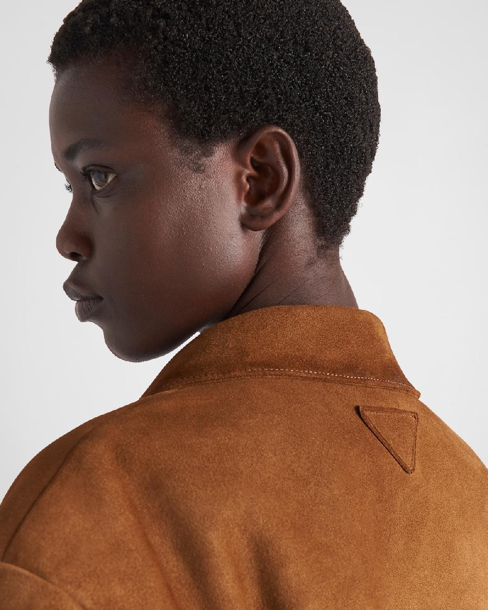 Prada Chaqueta De Ante