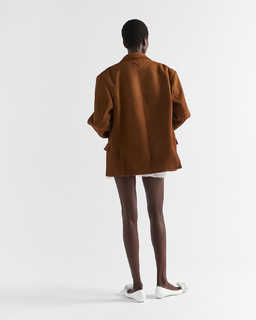 Prada Chaqueta De Ante