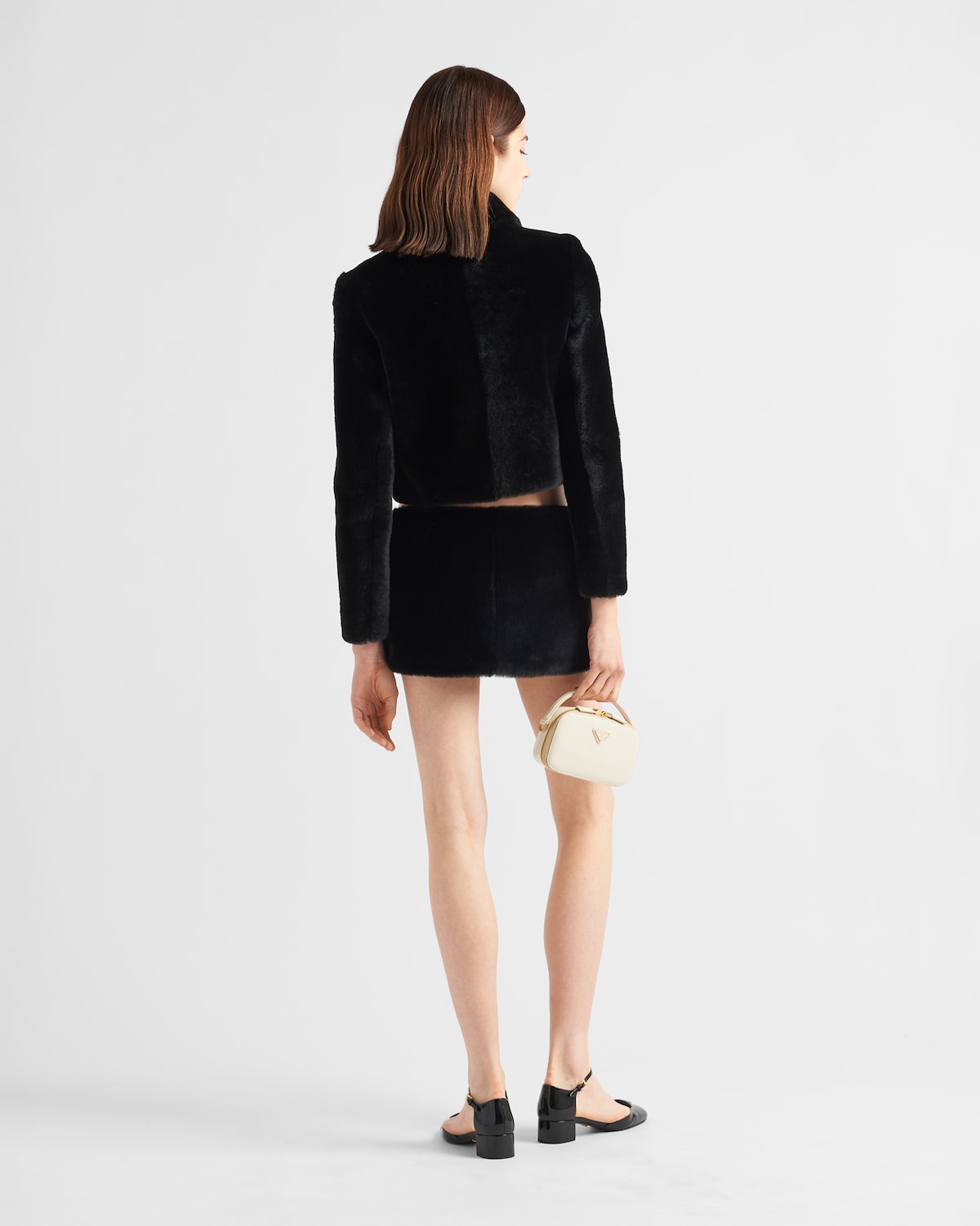 Prada Chaqueta De Borreguillo