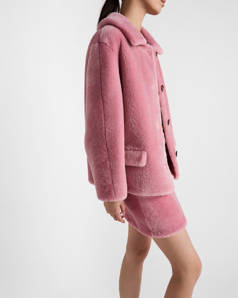 Prada Chaqueta De Borreguillo