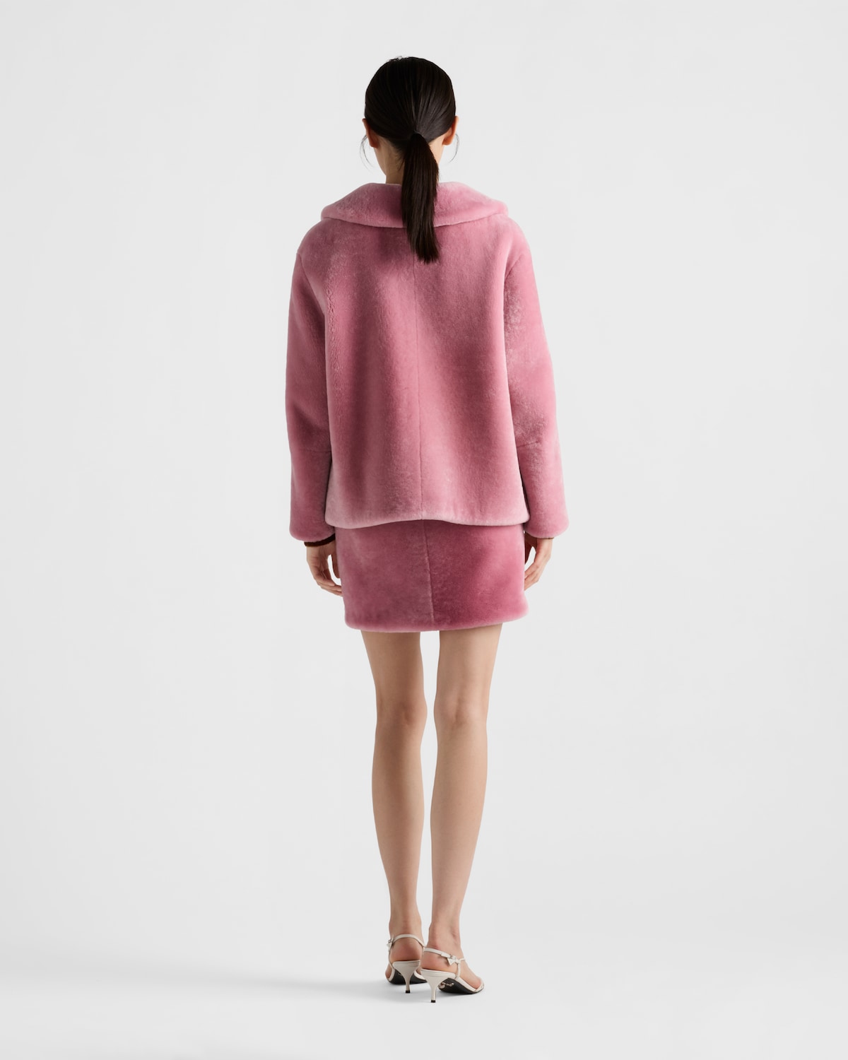 Prada Chaqueta De Borreguillo