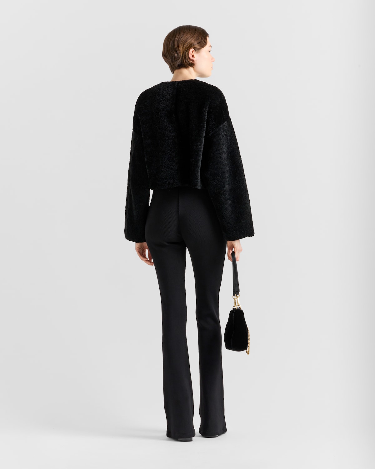 Prada Chaqueta De Borreguillo