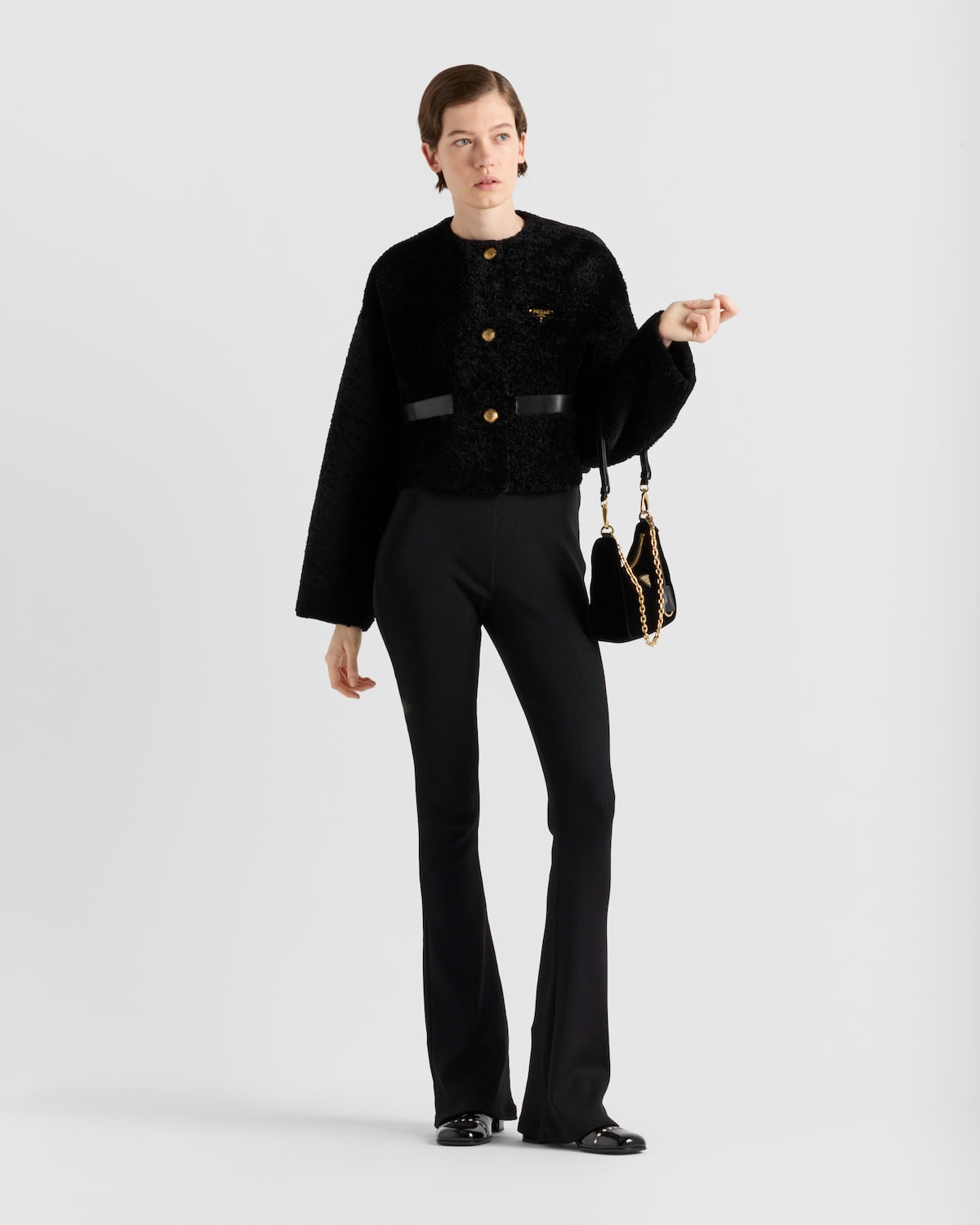 Prada Chaqueta de borreguillo