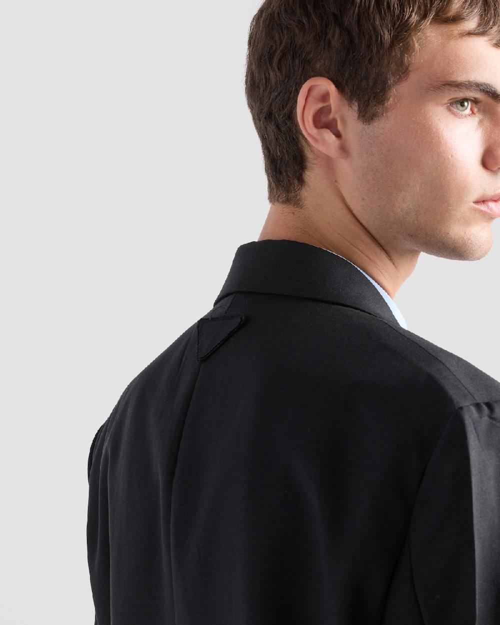 Prada Chaqueta De Botonadura Doble De Lana Mohair