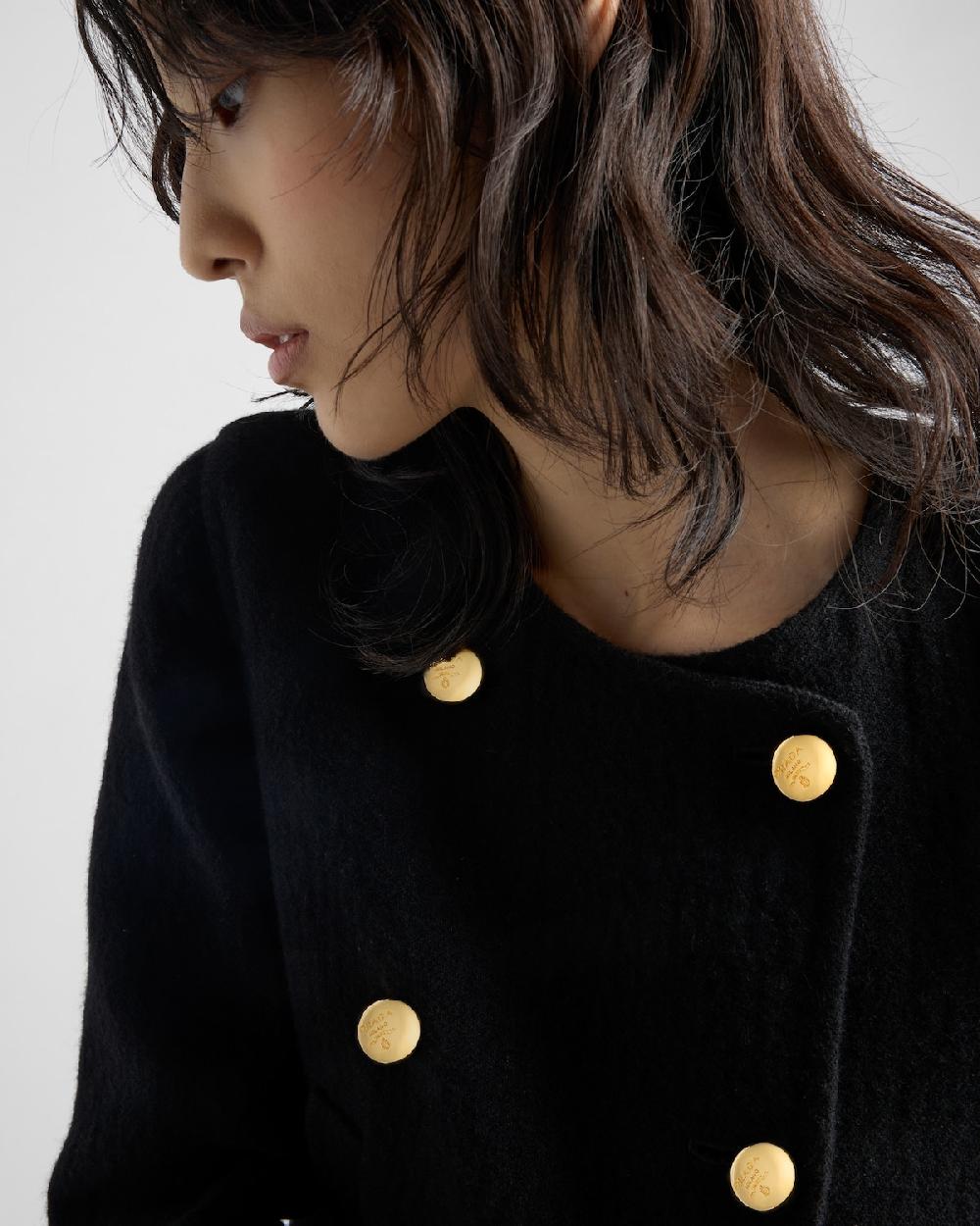 Prada Chaqueta De Botonadura Doble De Sarga