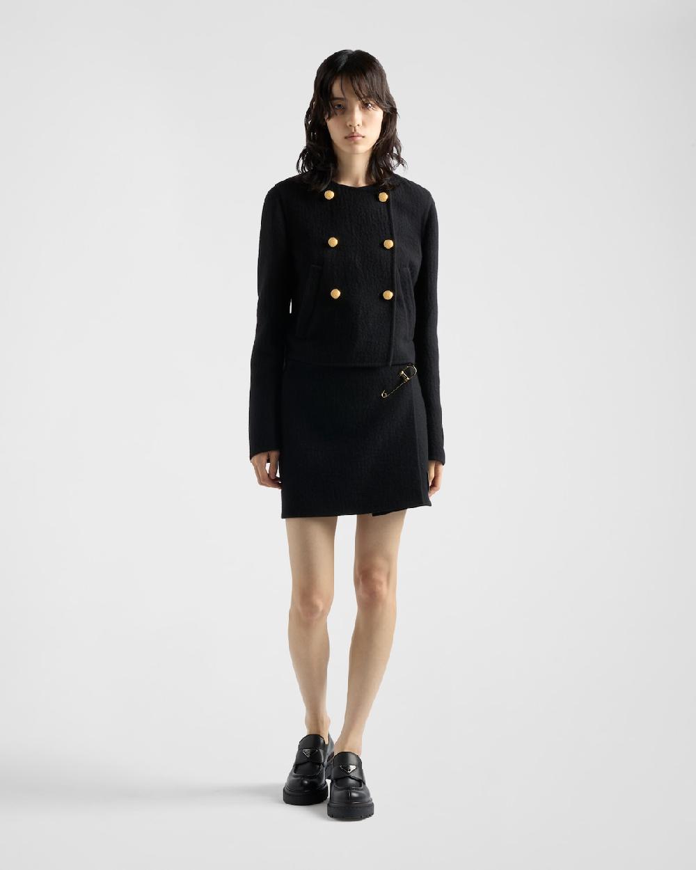 Prada Chaqueta de botonadura doble de sarga