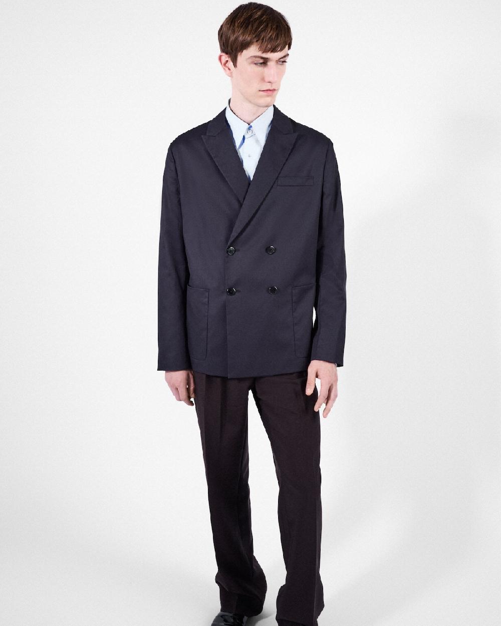 Prada Chaqueta De Botonadura Doble En Algodón