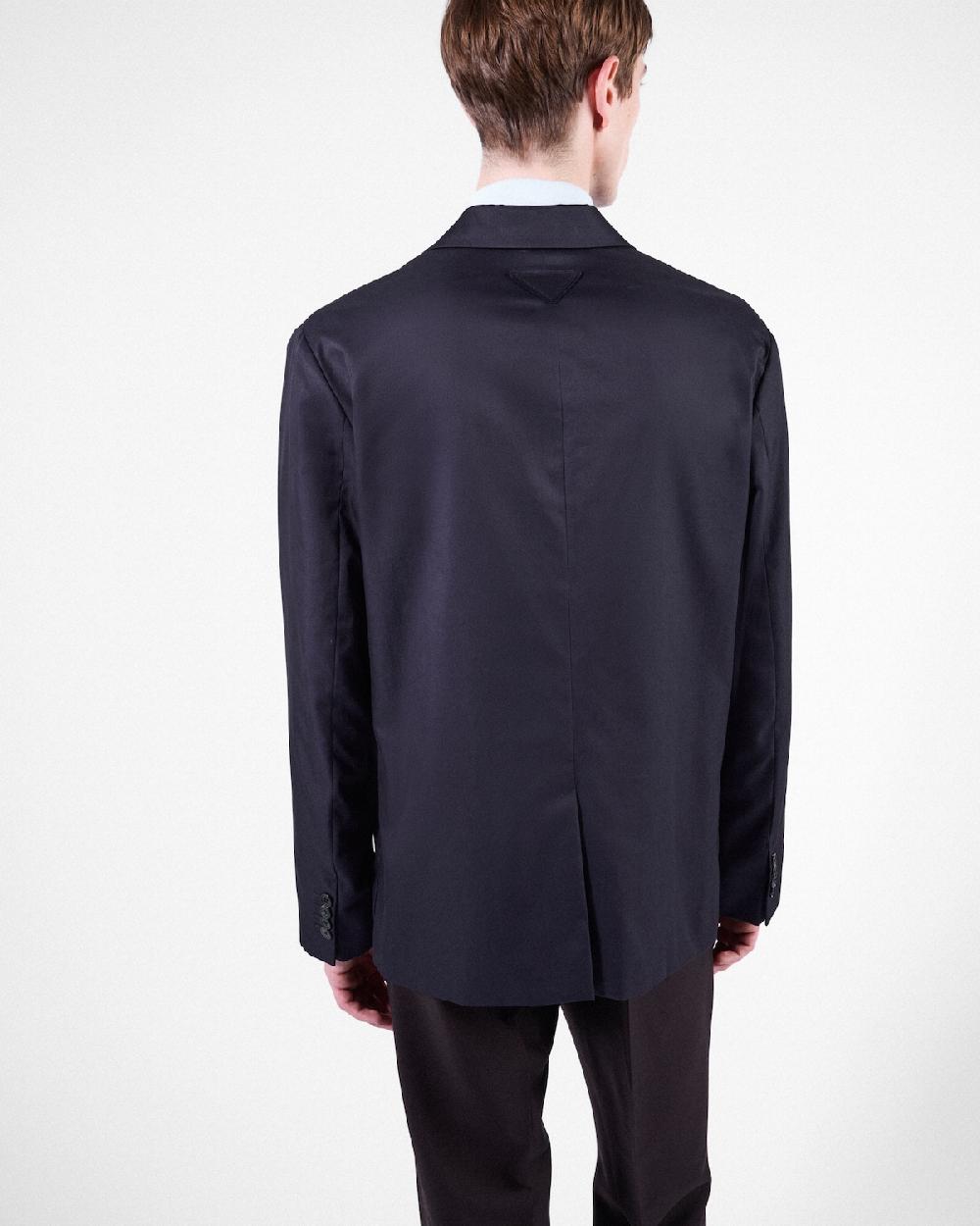 Prada Chaqueta De Botonadura Doble En Algodón