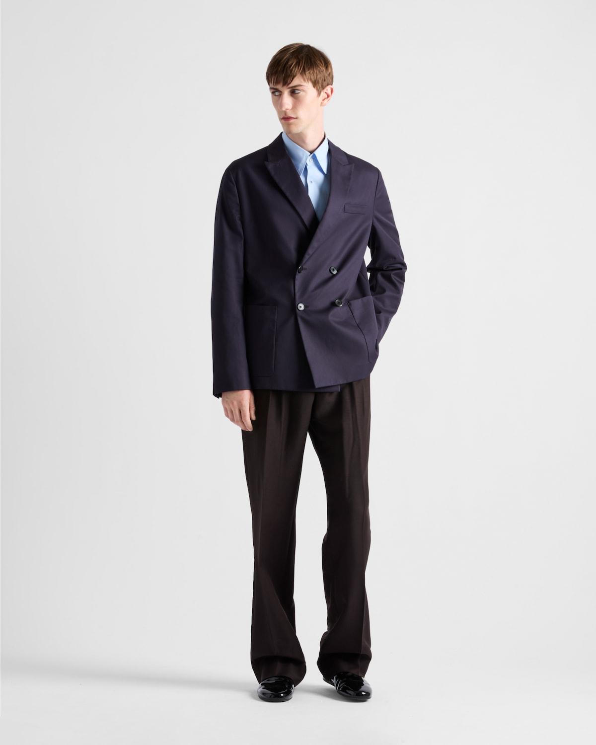 Prada Chaqueta de botonadura doble en algodón