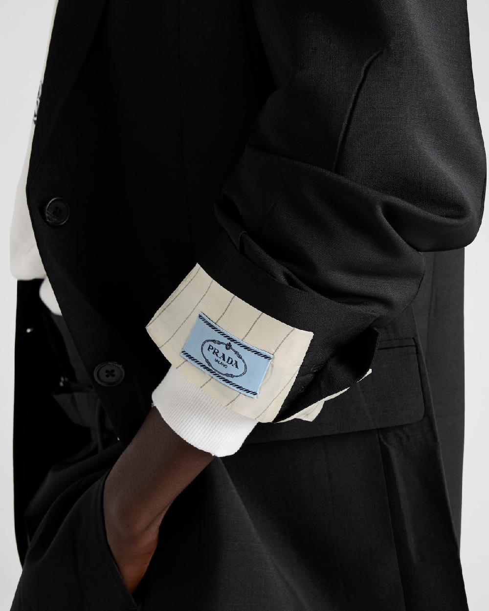 Prada Chaqueta De Botonadura Simple De Kid Mohair