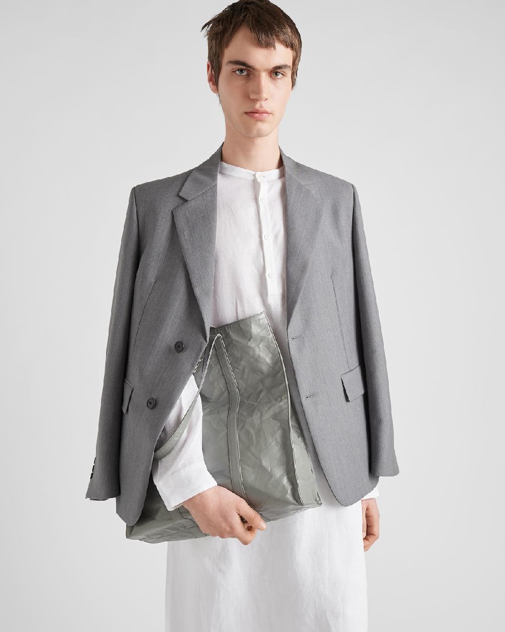 Prada Chaqueta De Botonadura Simple De Lana Mohair