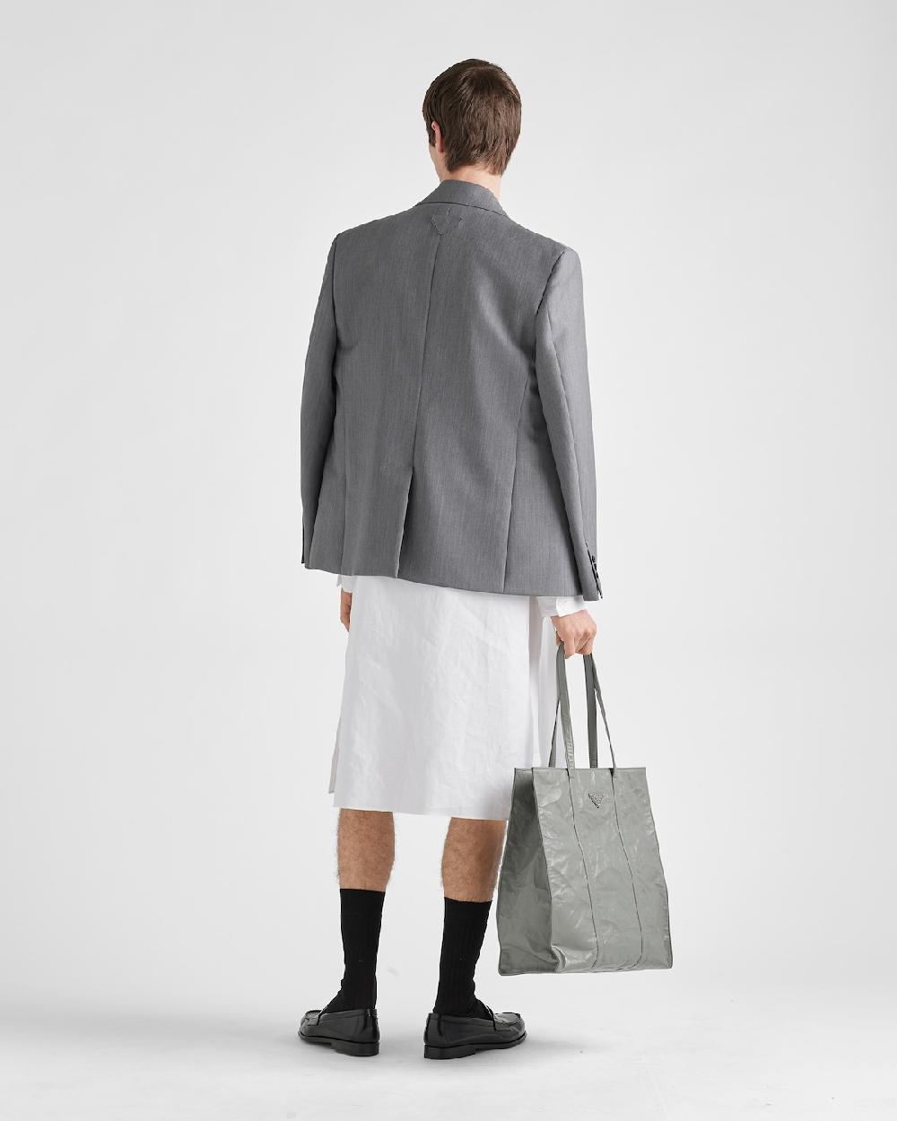 Prada Chaqueta De Botonadura Simple De Lana Mohair