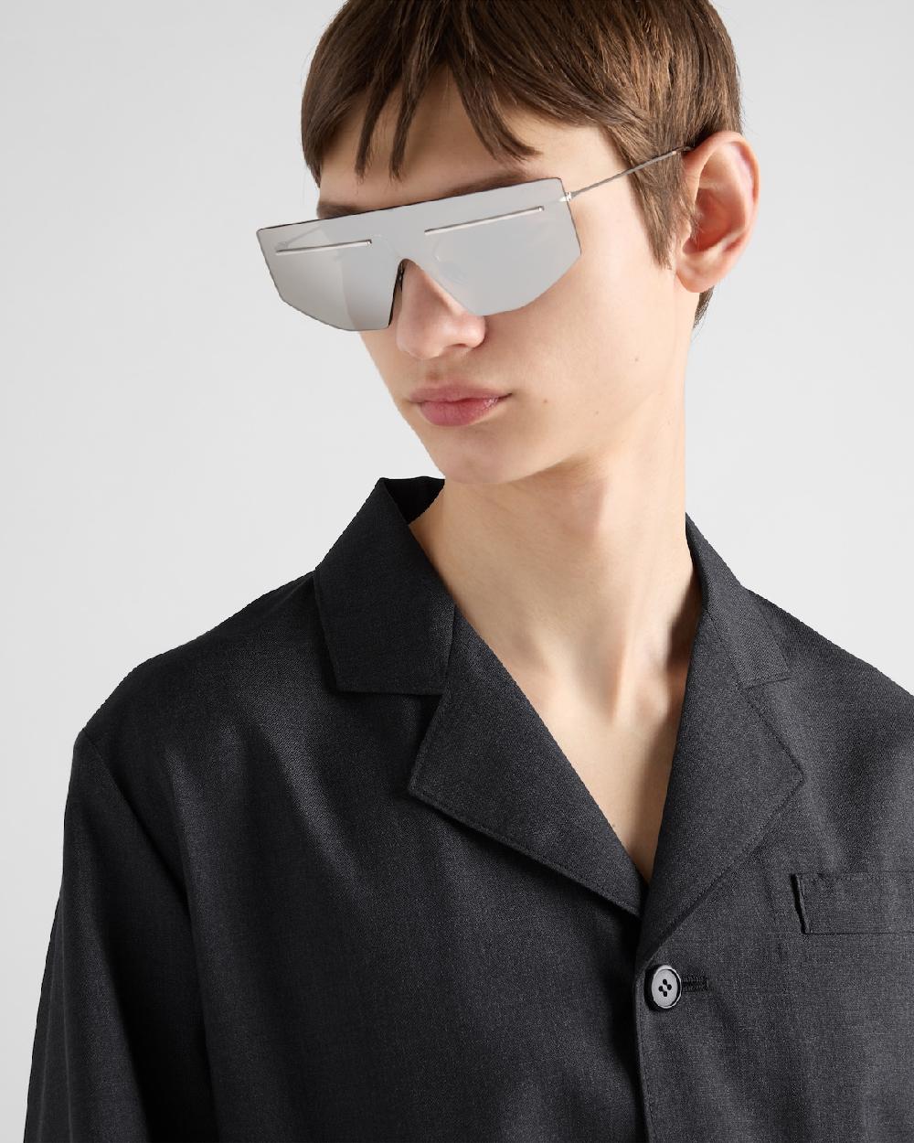 Prada Chaqueta De Botonadura Simple De Lana Y Seda