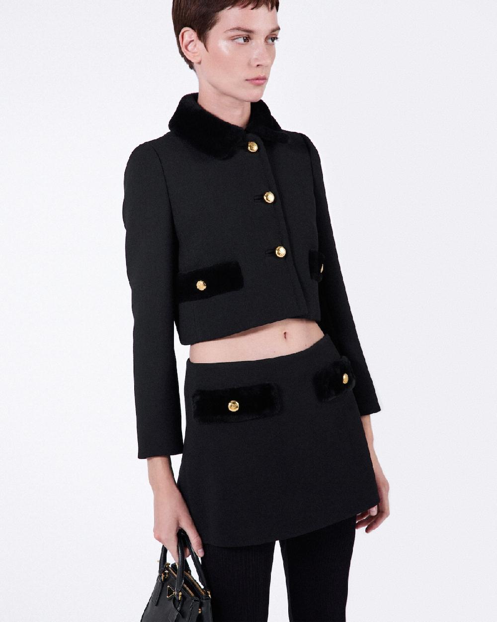 Prada Chaqueta De Botonadura Simple De Natté