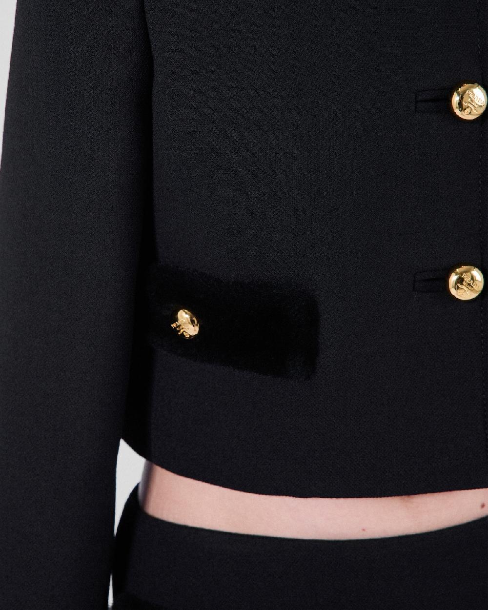 Prada Chaqueta De Botonadura Simple De Natté