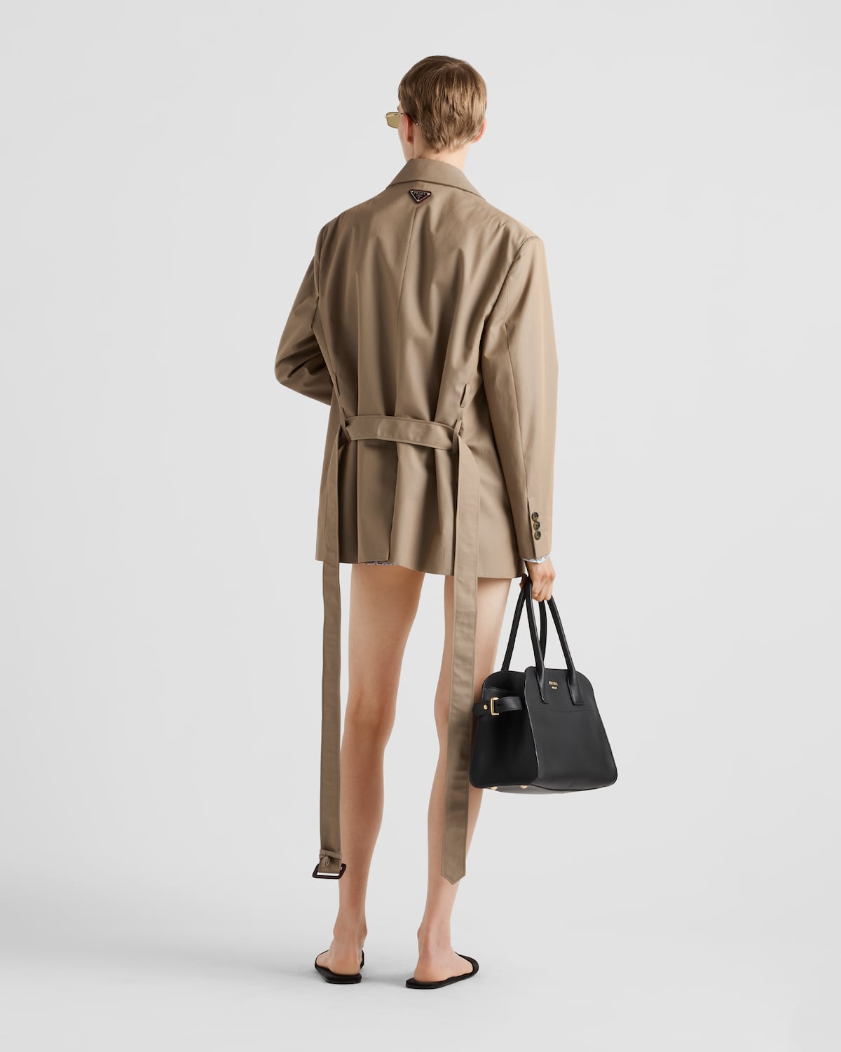 Prada Chaqueta De Botonadura Simple De Sarga