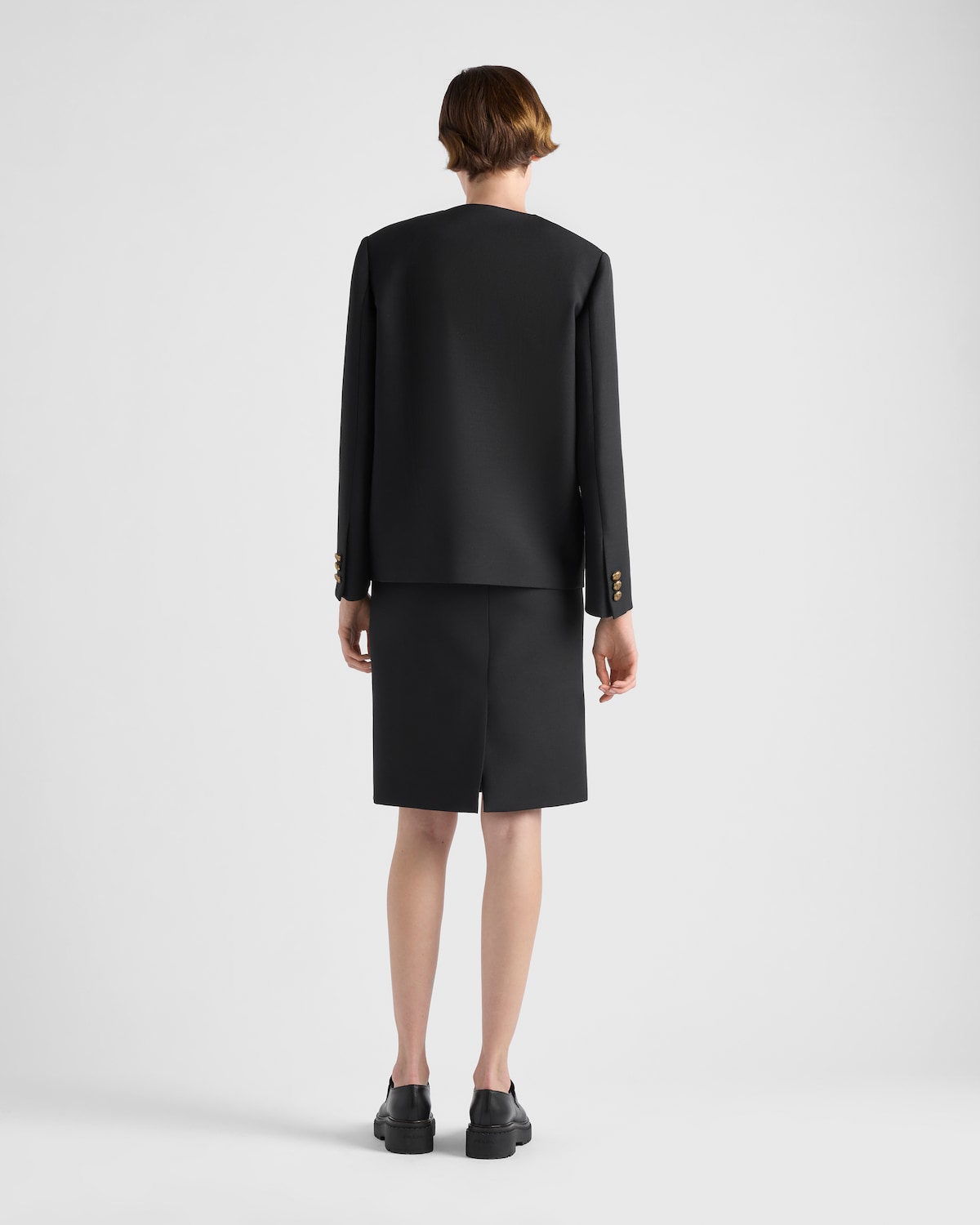 Prada Chaqueta De Botonadura Simple De Tricotina