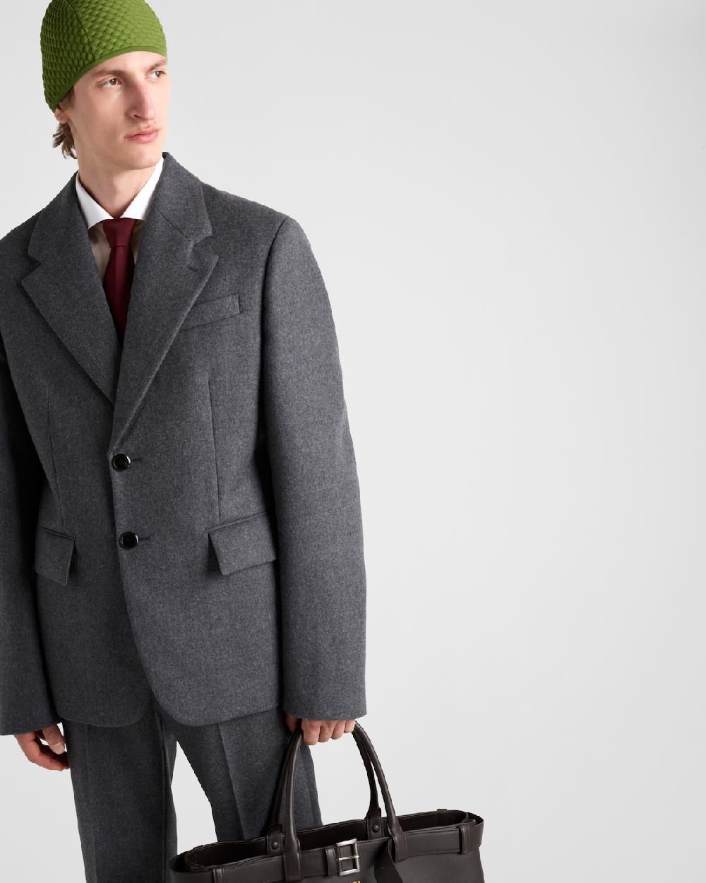 Prada Chaqueta De Botonadura Simple En Lana