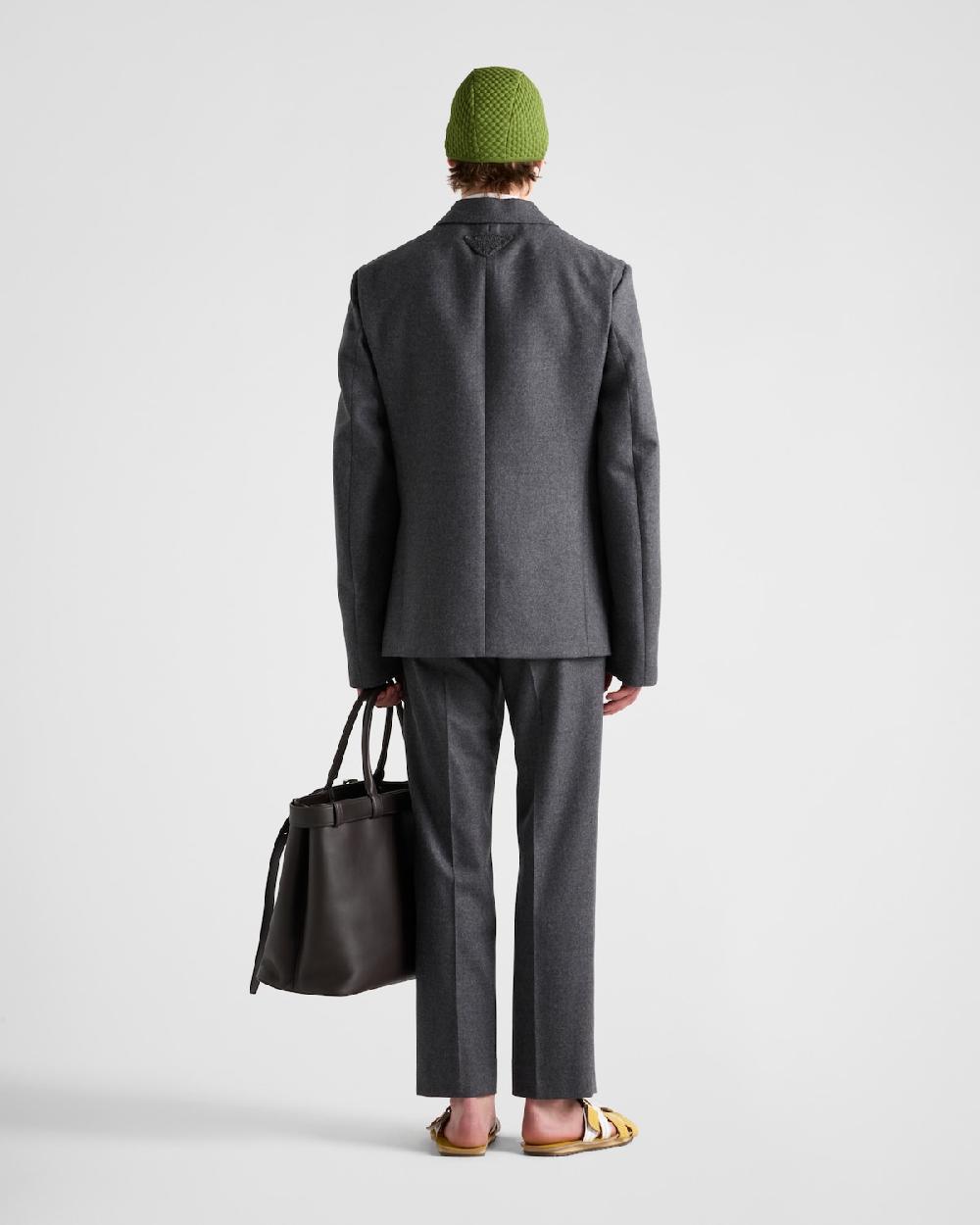 Prada Chaqueta De Botonadura Simple En Lana