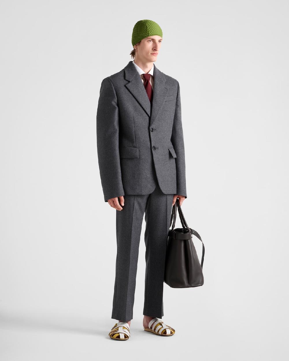 Prada Chaqueta de botonadura simple en lana