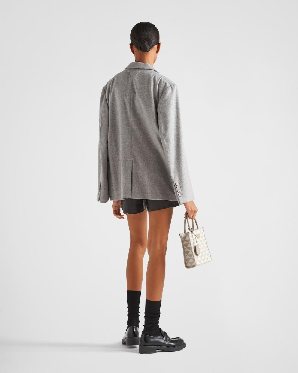 Prada Chaqueta De Cachemir De Botonadura Simple