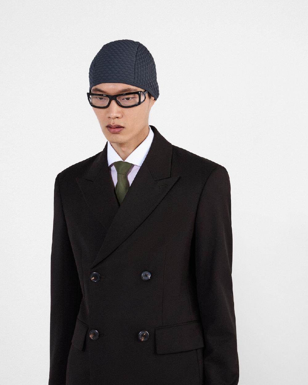 Prada Chaqueta De Lana De Botonadura Doble