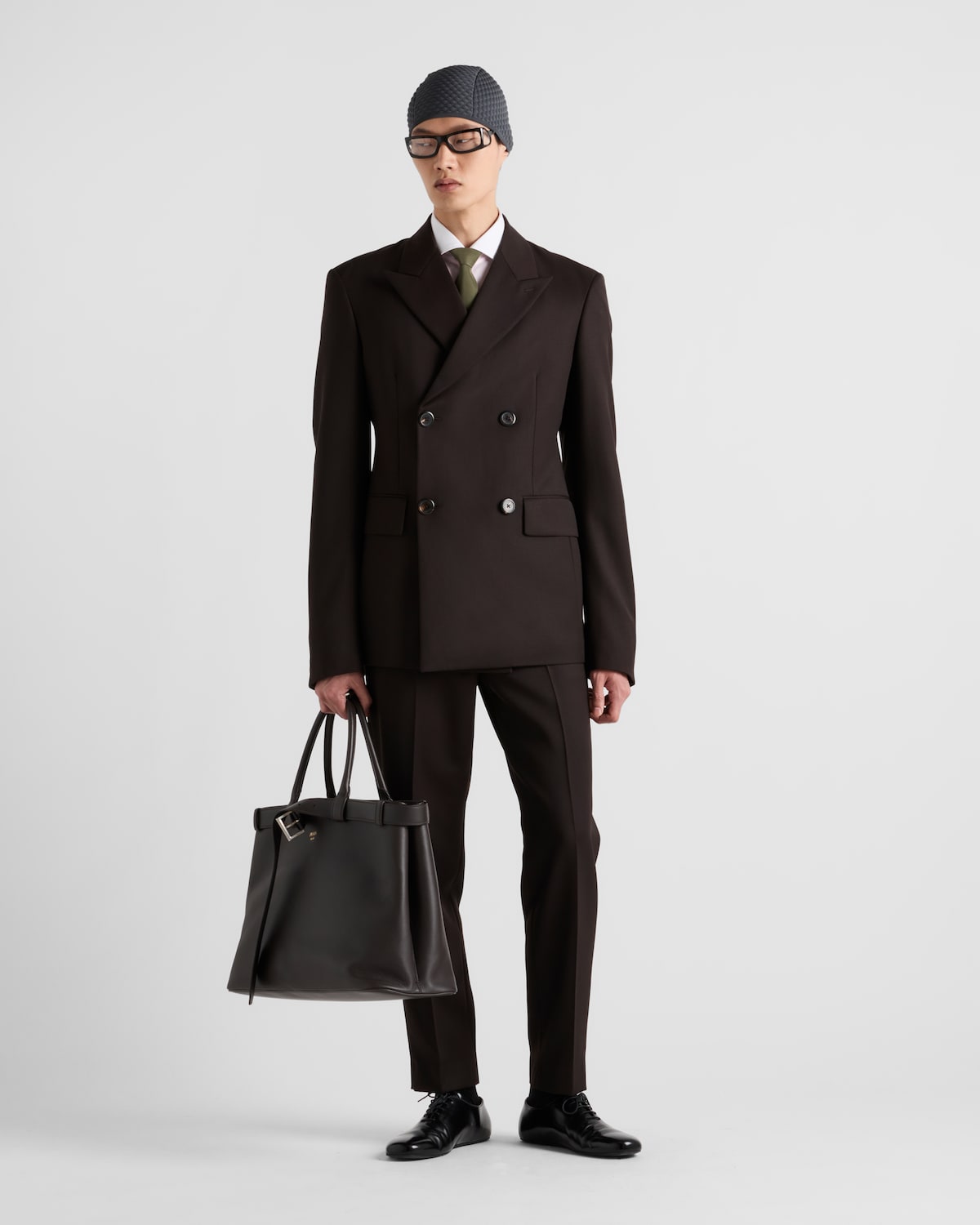 Prada Chaqueta de lana de botonadura doble