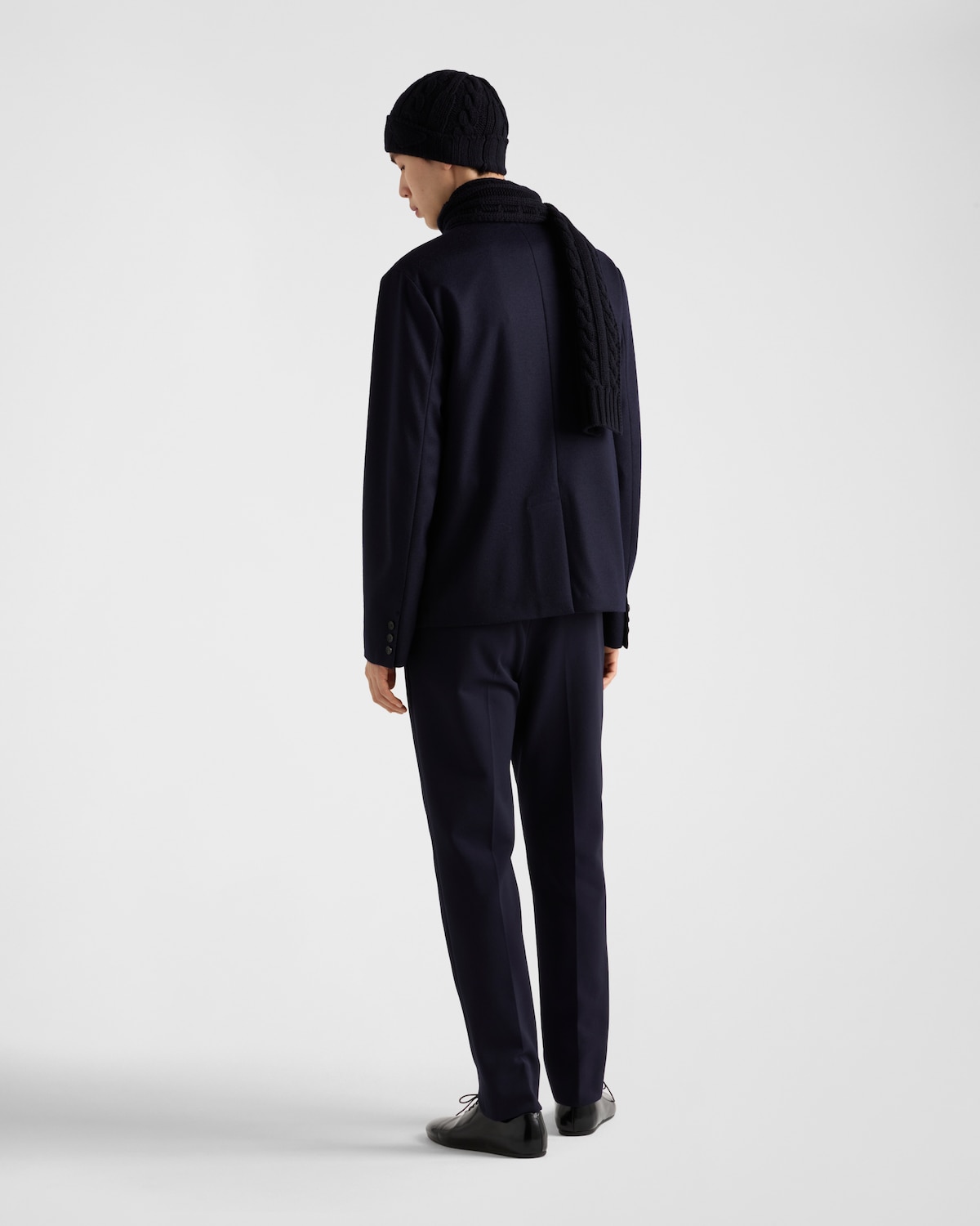 Prada Chaqueta De Lana De Botonadura Simple