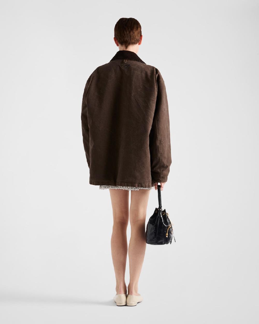 Prada Chaqueta De Lona