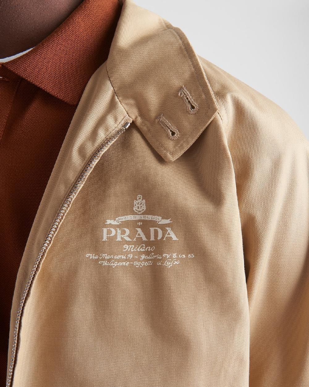 Prada Chaqueta De Mezcla De Algodón