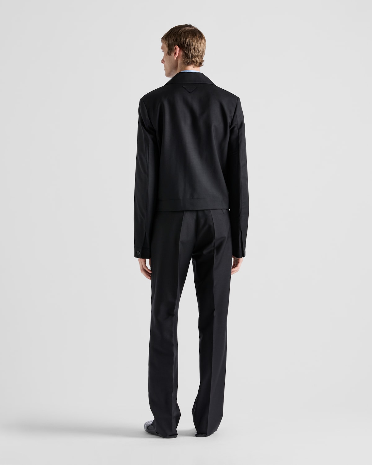 Prada Chaqueta De Mezcla De Lana