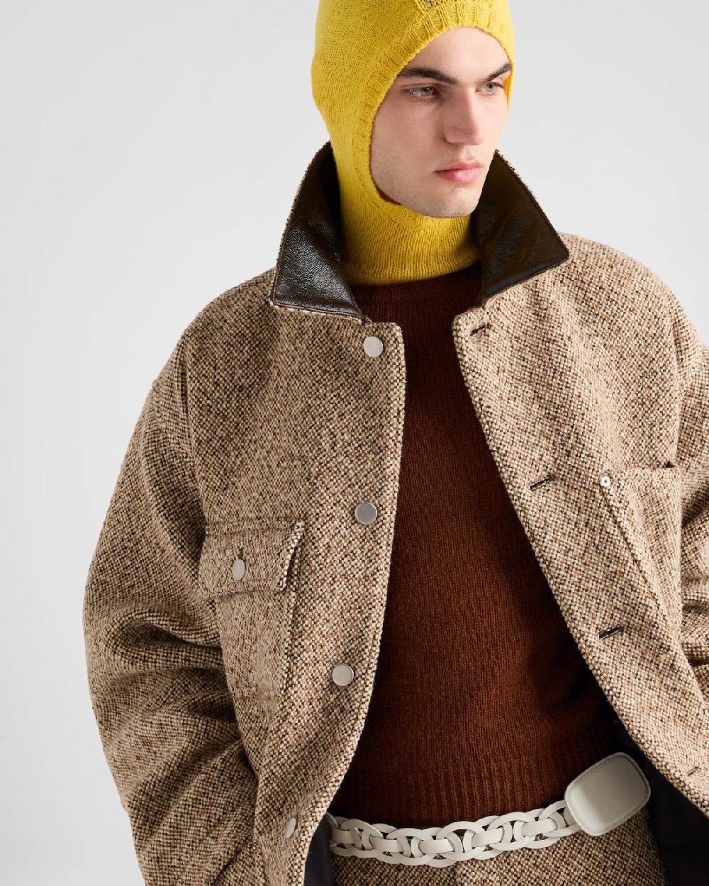 Prada Chaqueta De Mezcla De Lana