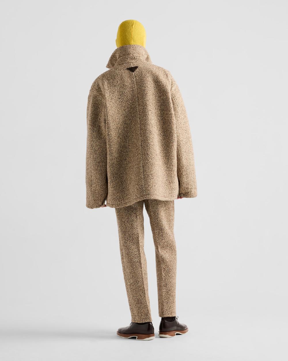 Prada Chaqueta De Mezcla De Lana