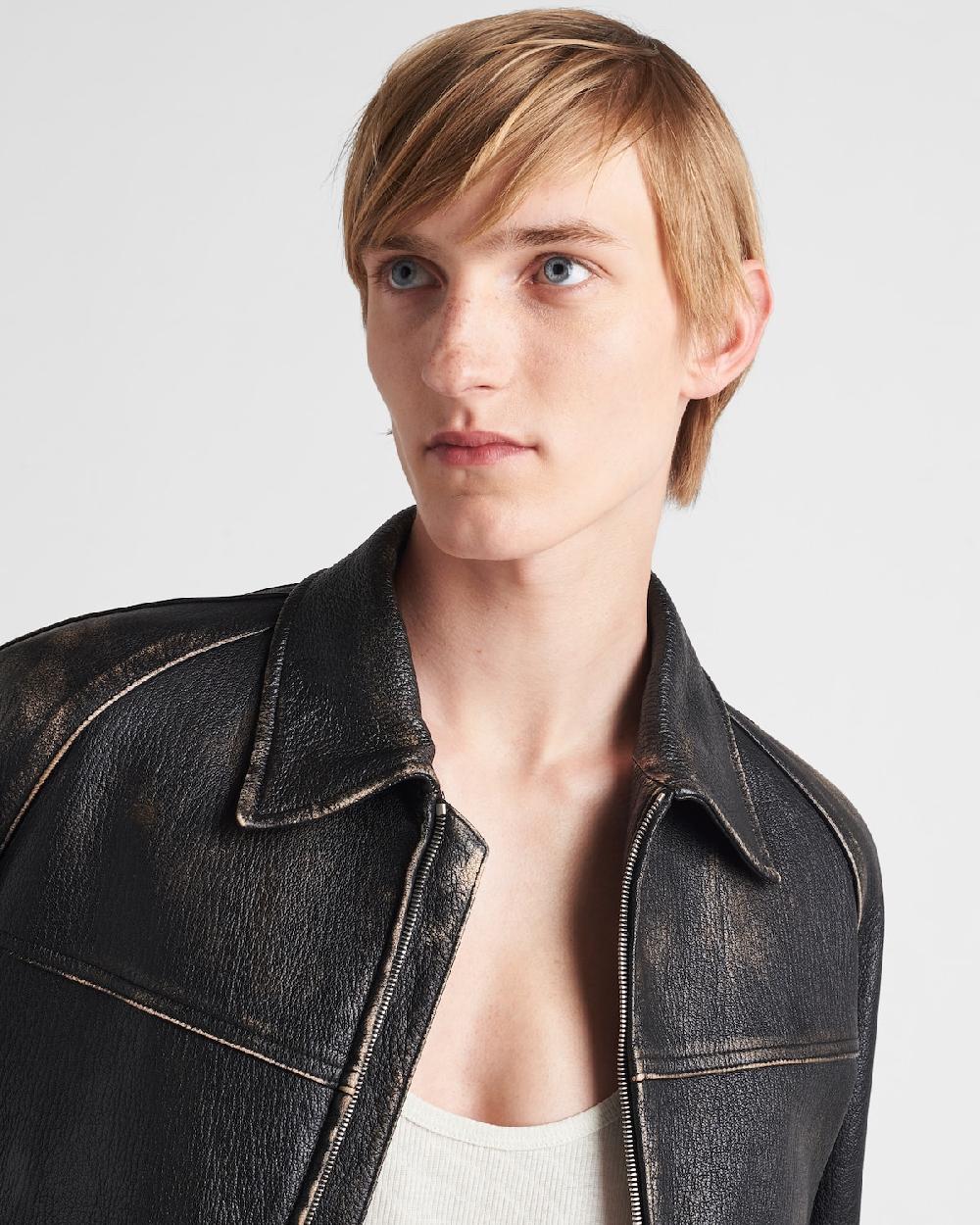 Prada Chaqueta De Napa