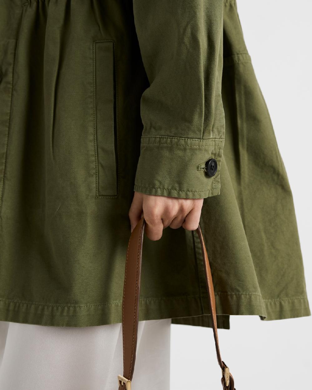 Prada Chaqueta De Panamá De Algodón Envejecido