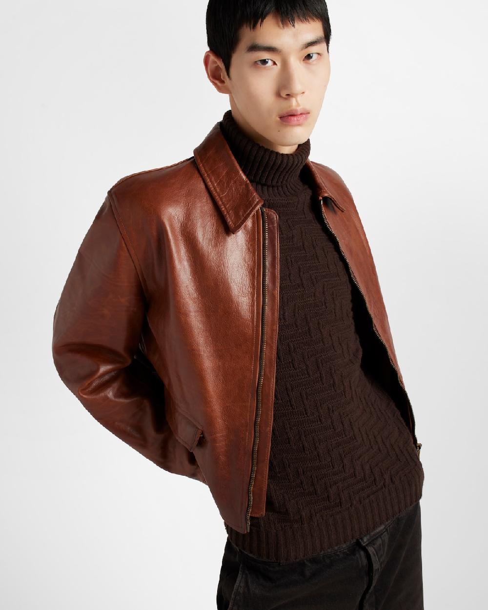 Prada Chaqueta De Piel