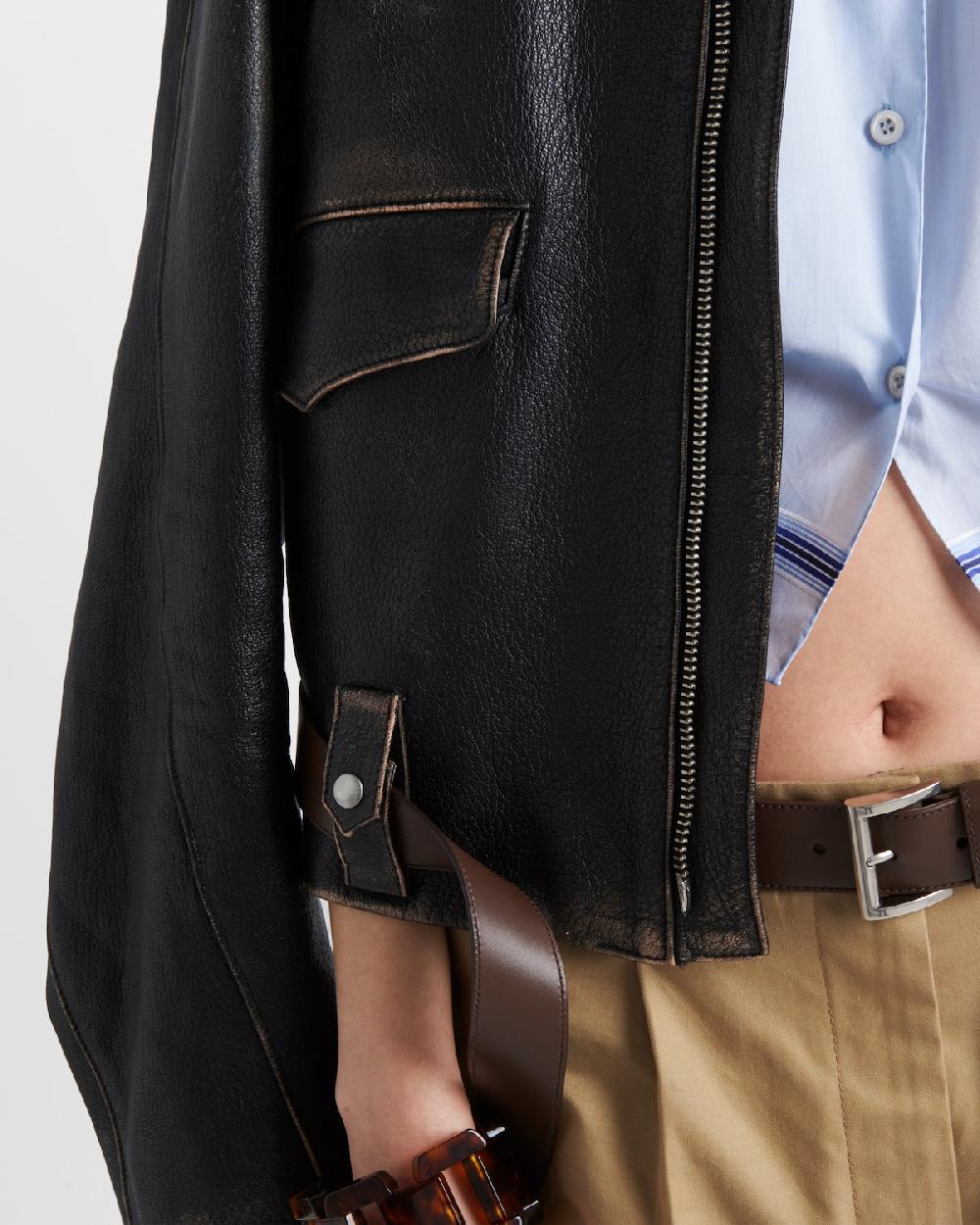 Prada Chaqueta De Piel