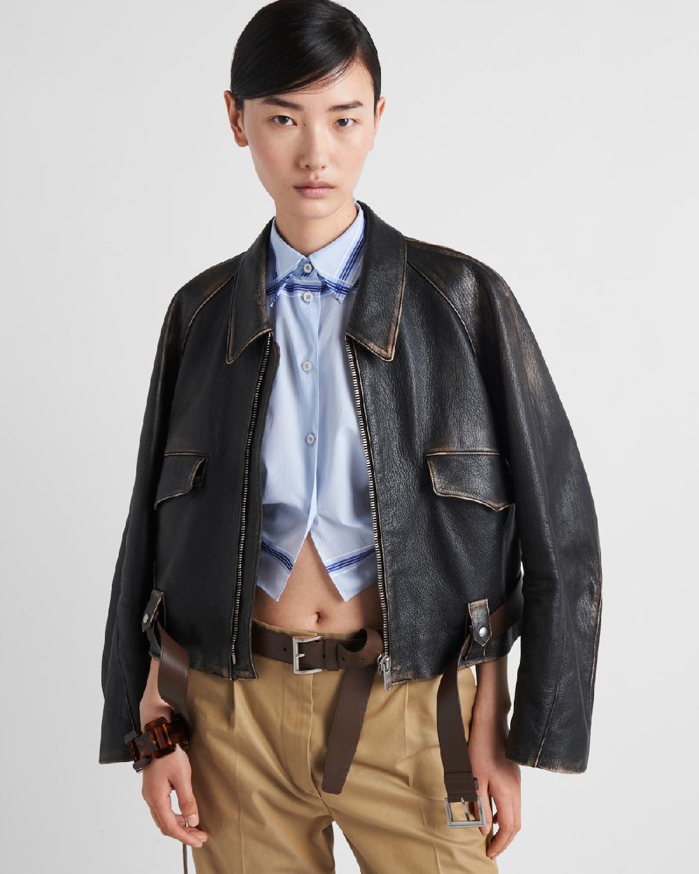 Prada Chaqueta De Piel