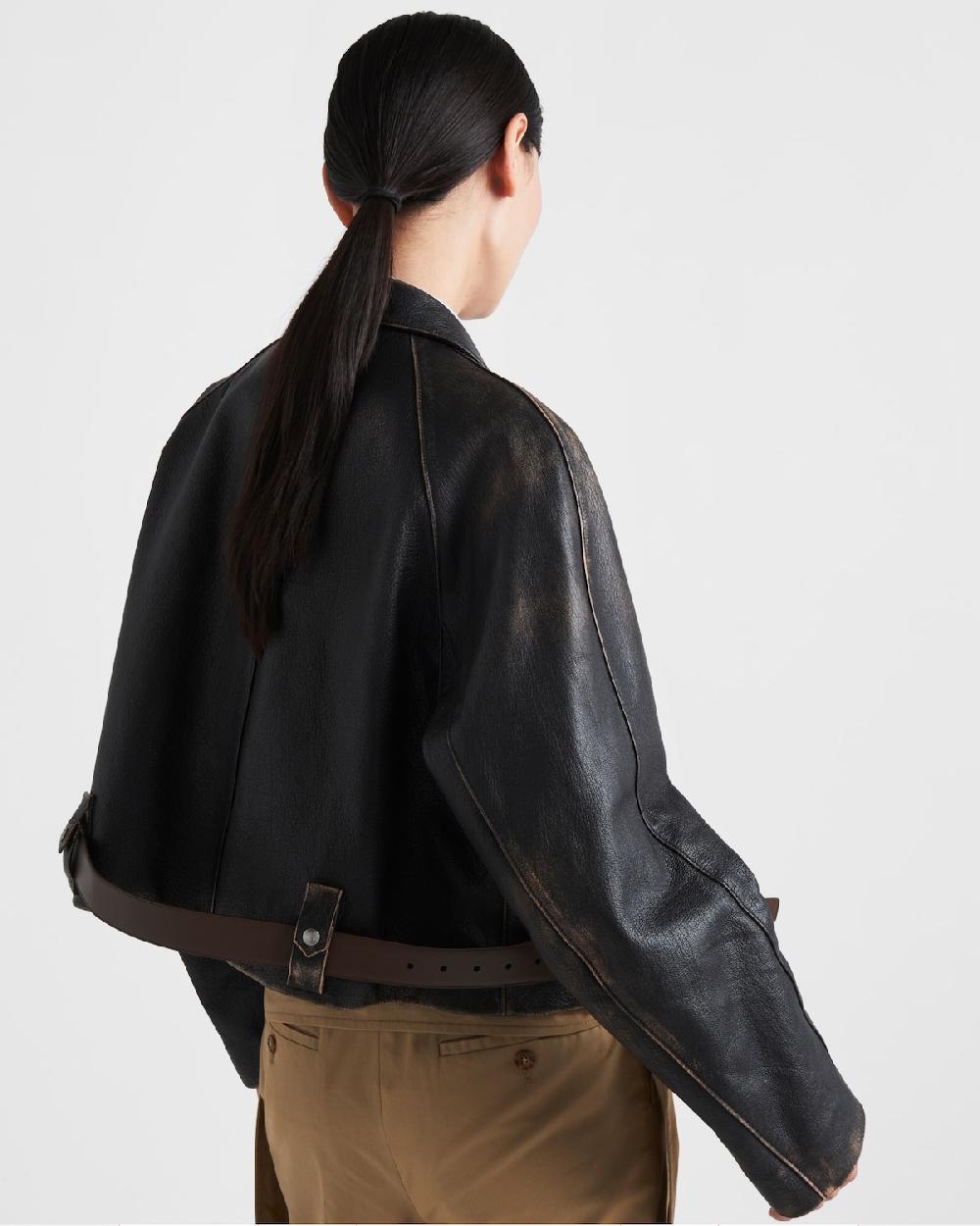 Prada Chaqueta De Piel