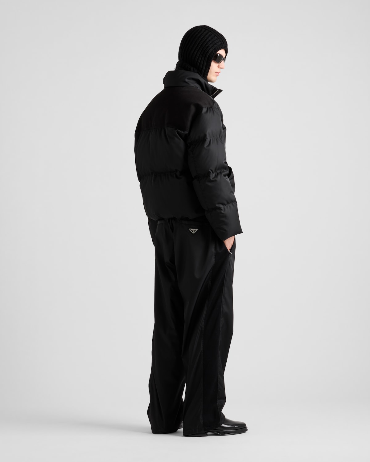 Prada Chaqueta De Plumón Corta De Re-Nylon