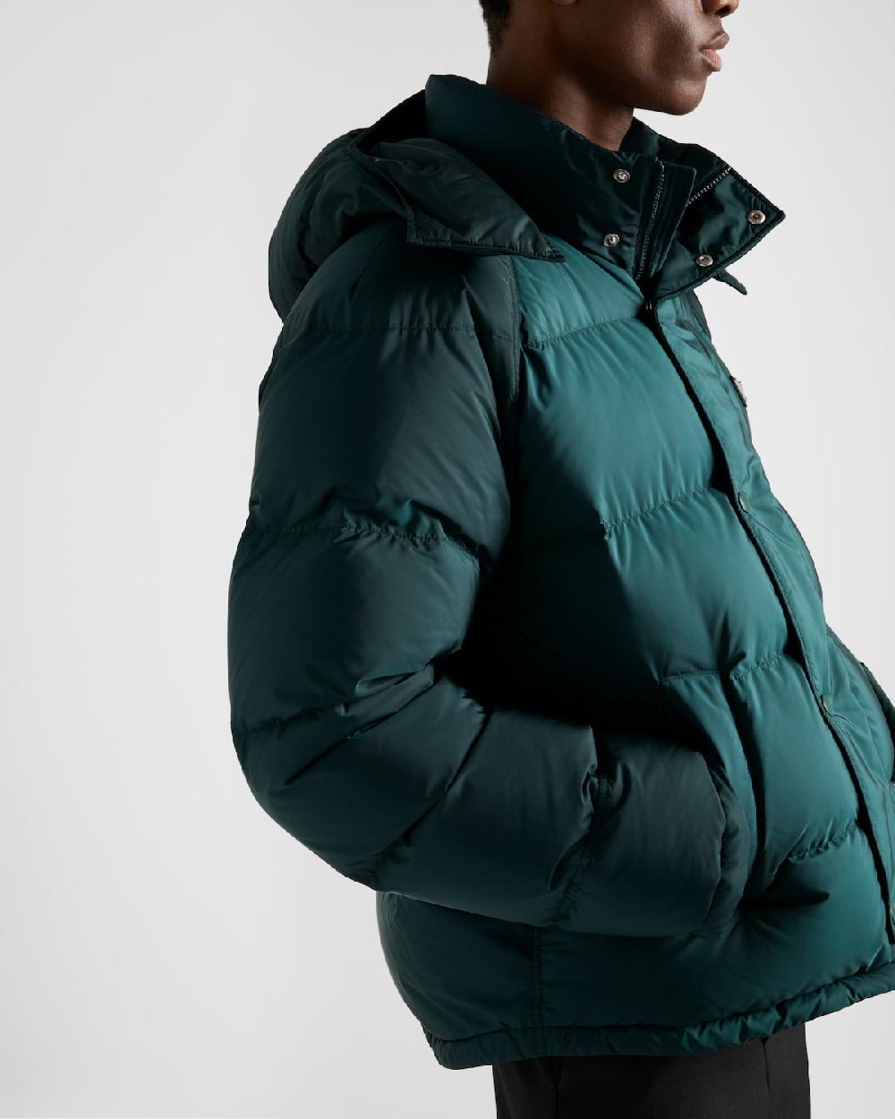 Prada Chaqueta De Plumón Corta De Re-Nylon