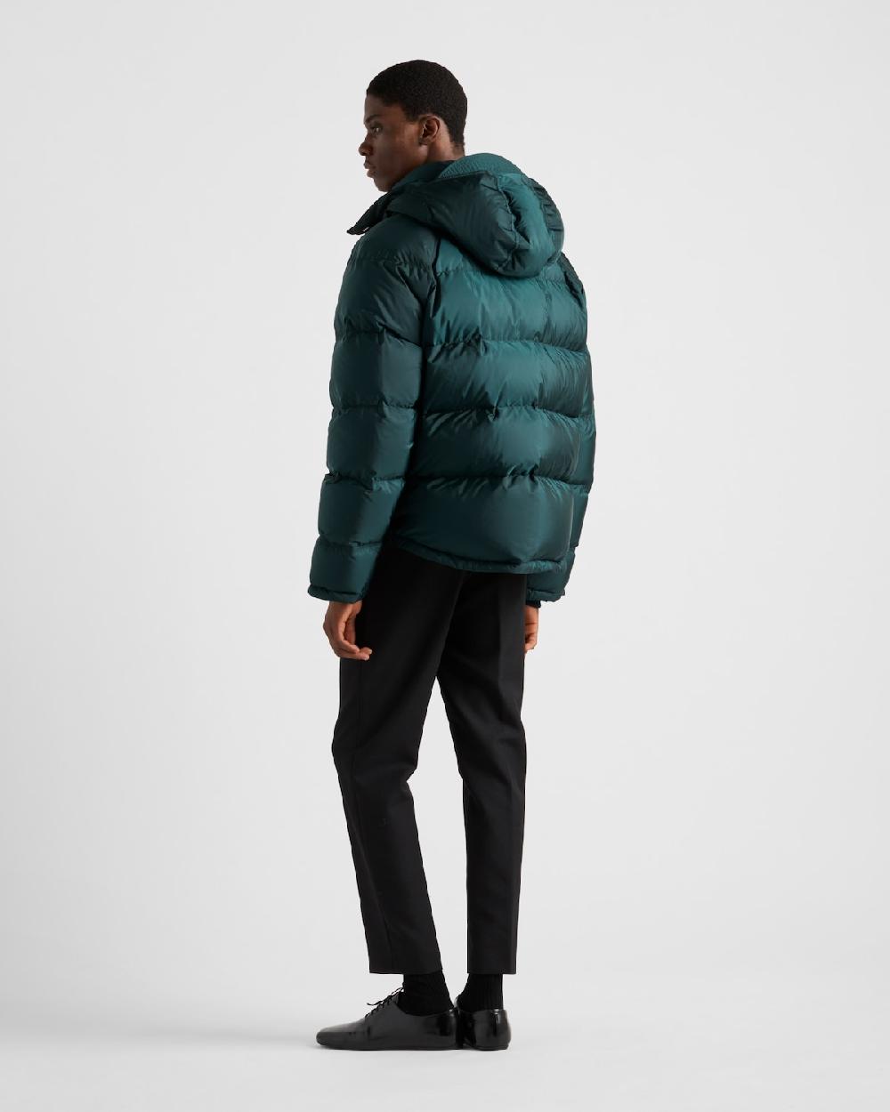 Prada Chaqueta De Plumón Corta De Re-Nylon