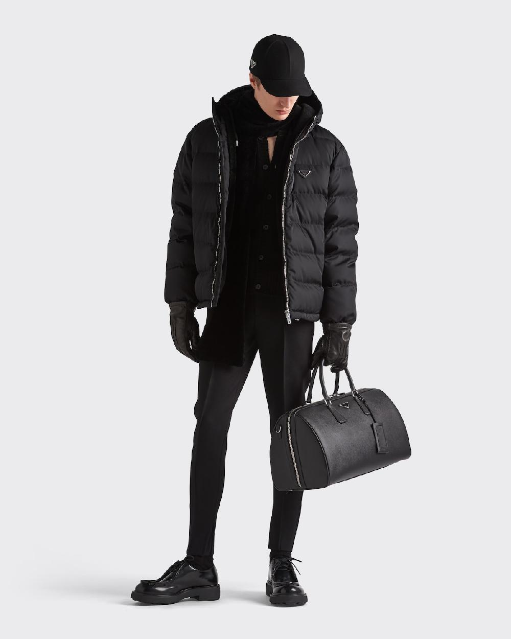 Prada Chaqueta De Plumón Corta De Re-Nylon