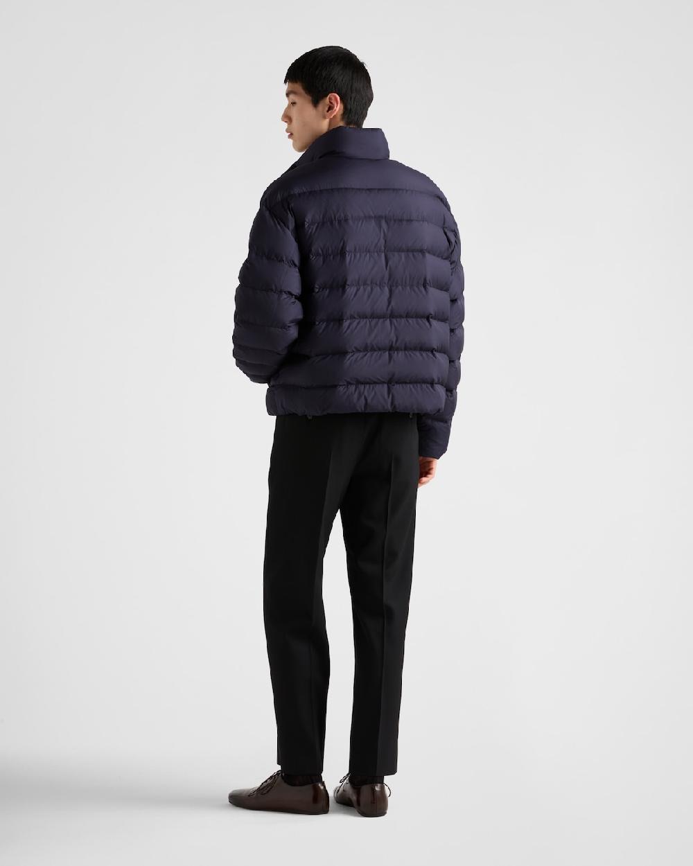 Prada Chaqueta De Plumón Corta En Tejido Técnico