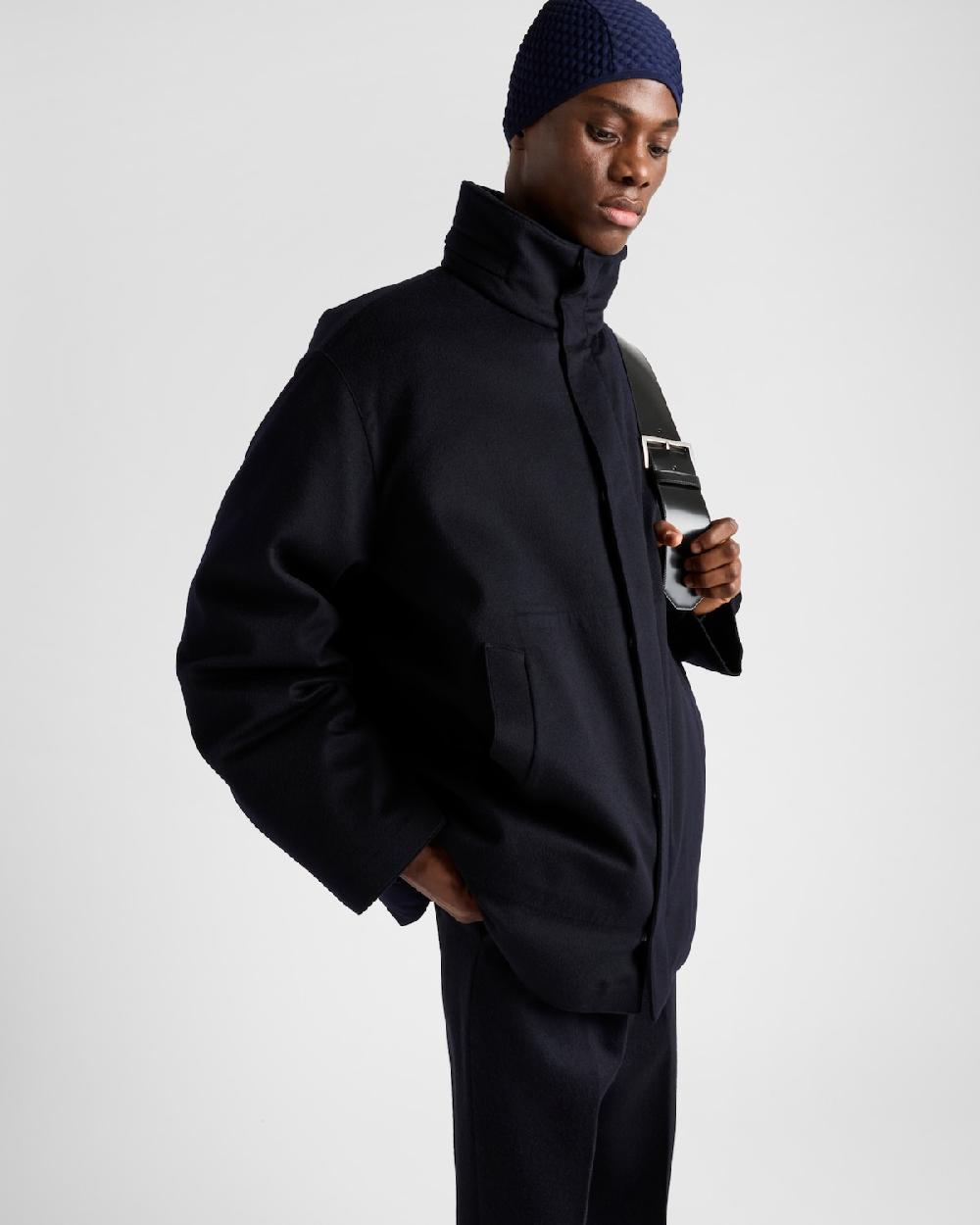 Prada Chaqueta De Plumón De Cachemir De Peso Medio