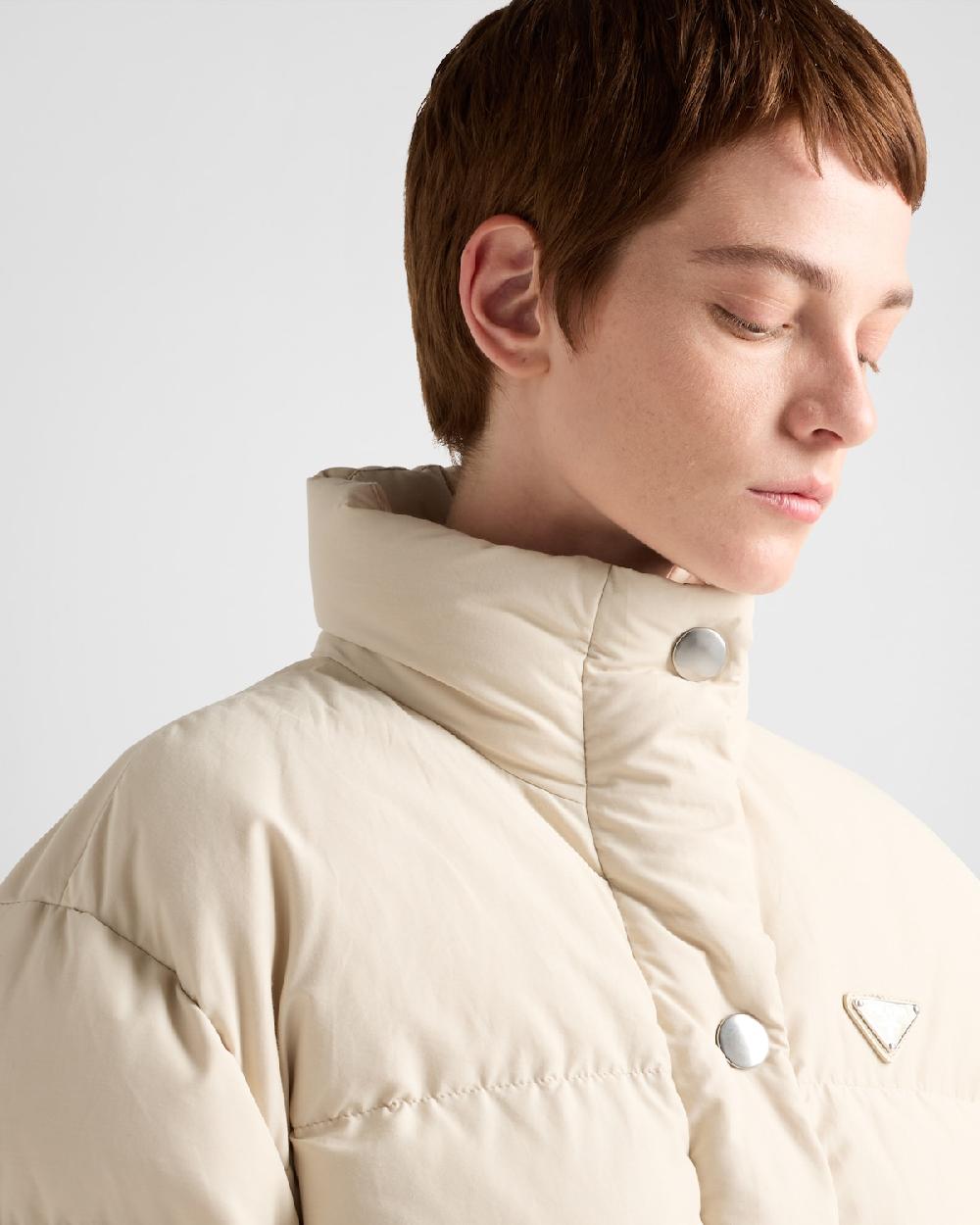 Prada Chaqueta De Plumón De Tejido Técnico